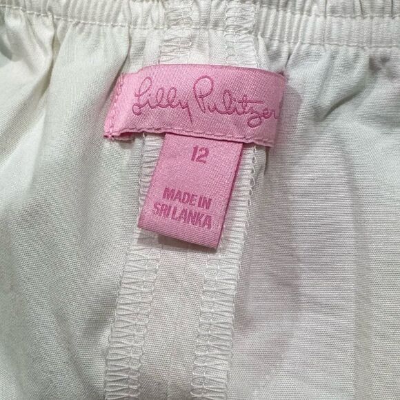 Lilly Pulitzer Hibiscus Stroll Mini Skirt/Skort Tropical Girls 12 - Picture 2 of 4